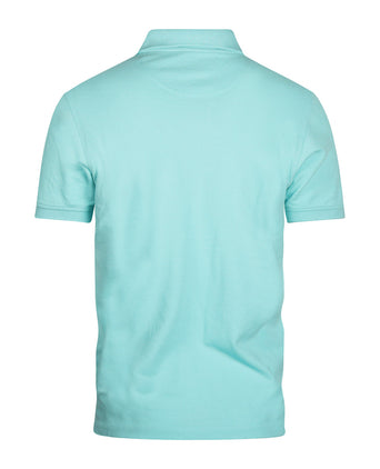 Polo piqué korte mouw | Blauw