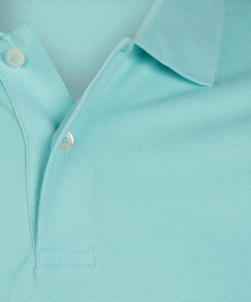 Polo piqué korte mouw | Blauw