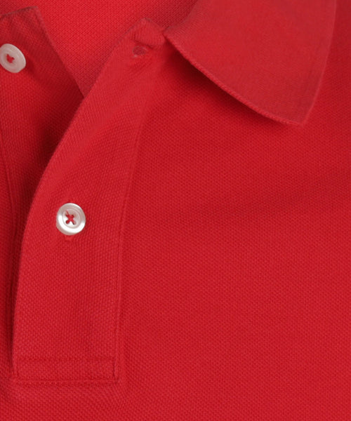 Polo piqué korte mouw | Rood