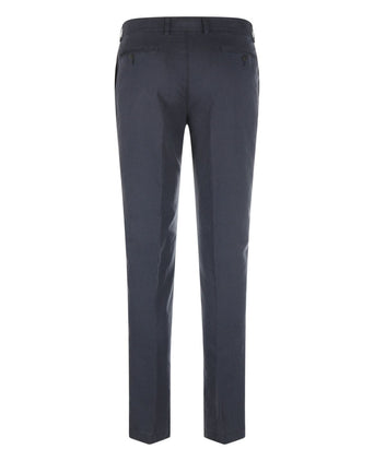 Chino Derby Linnen en Katoen | Navy Blauw