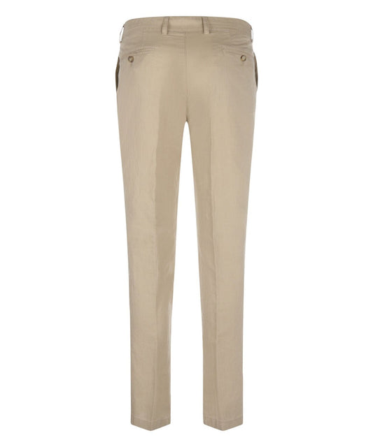 Chino Derby Linen and Cotton | Brown