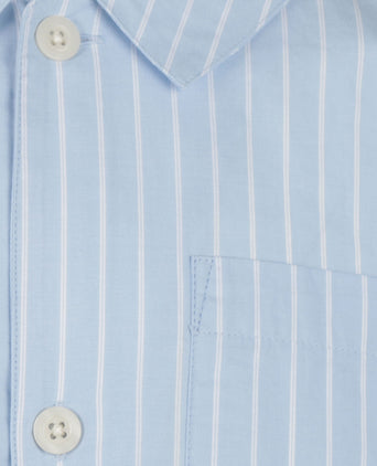 Pyjama set poplin katoen | Blauw