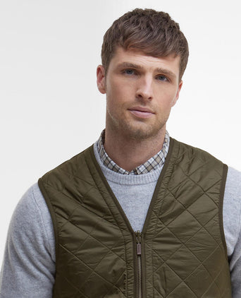 Barbour Polarquilt Zip-in Liner Bodywarmer | Olive