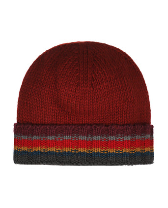 Muts Wol Fleece Lining | Rood