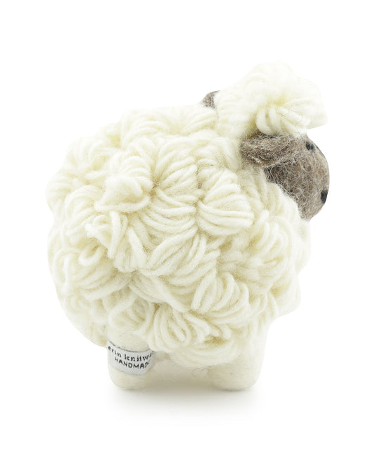 Knitted Sheep Medium | Wit Bruin