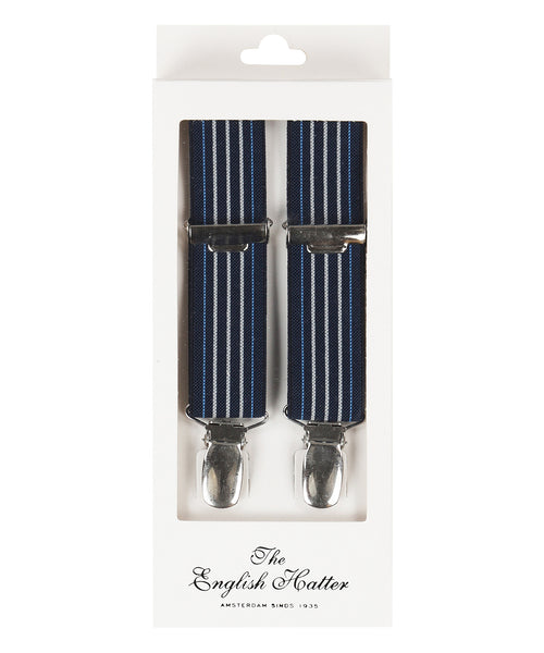 Smalle Bretels met clips | Blauw