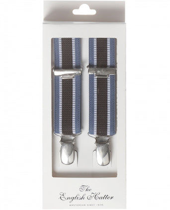 Smalle Bretels met clips | Blauw