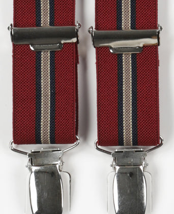 Smalle Bretels met clips | Rood