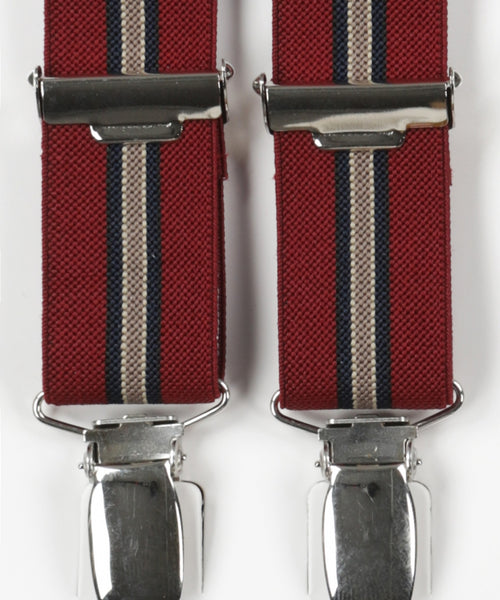 Smalle Bretels met clips | Rood