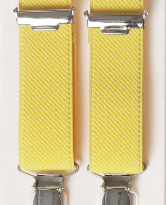 Smalle Bretels met clips | Geel