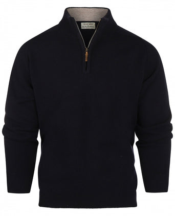Pullover rits | Navy Blauw