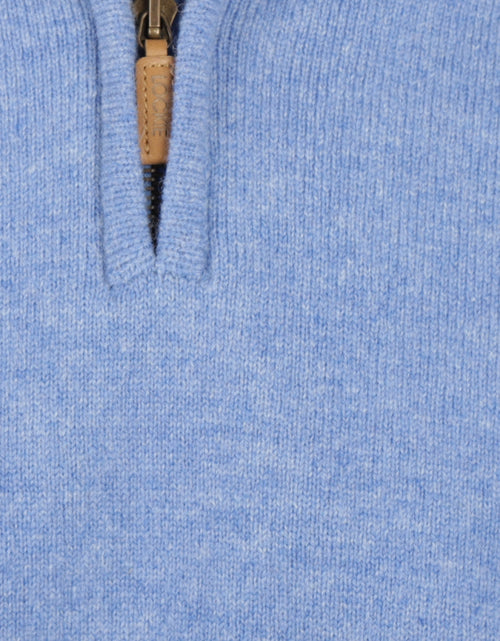 Pullover rits | Blauw