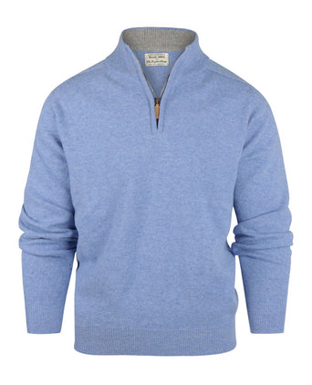 Pullover rits | Blauw