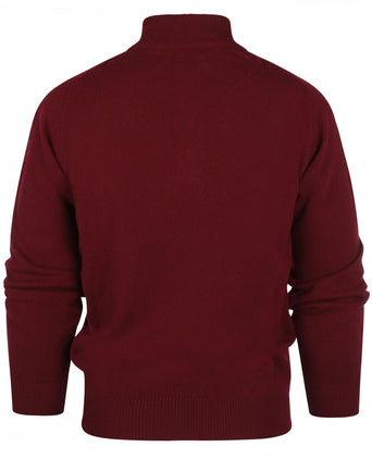 Pullover rits | Bordeaux Rood