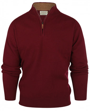 Pullover rits | Bordeaux Rood