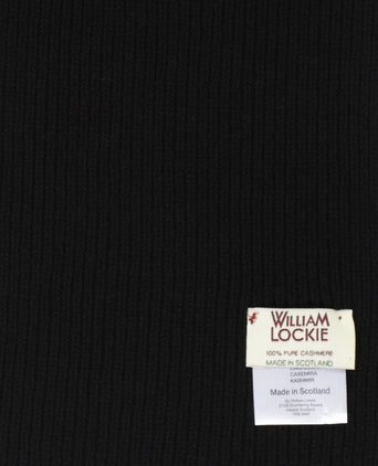 WL Cashmere Rib Sjaal | Zwart