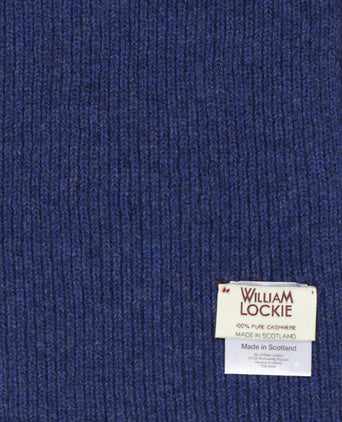 WL Cashmere Rib Sjaal | Blauw