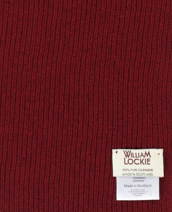 WL Cashmere Rib Sjaal | Rood