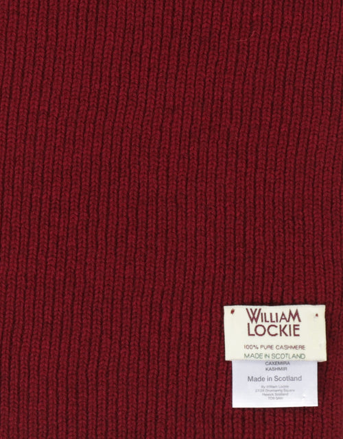 WL Cashmere Rib Sjaal | Rood