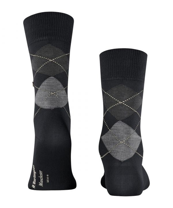 Sok Manchester Kort | Black/Grey diamond check