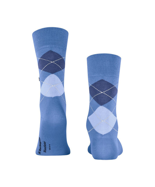 Sok Manchester Kort | Blue diamond check