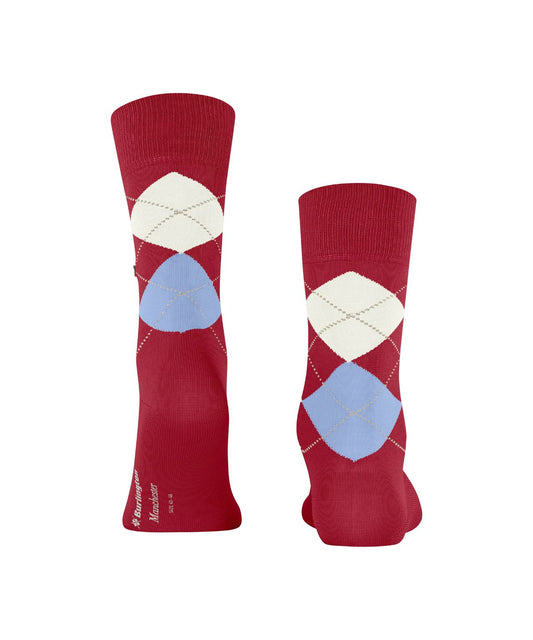 Sok Manchester Kort | Red/Light Blue/Beige diamond check