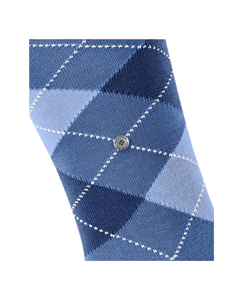 Manchester heren kniekousen | Blauw