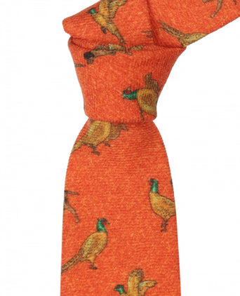 Wollen stropdas | Bruin