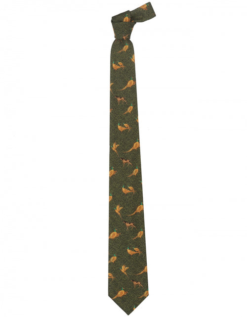 Wollen stropdas | Groen