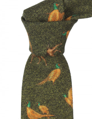 Wollen stropdas | Groen Wollen stropdas | Groen