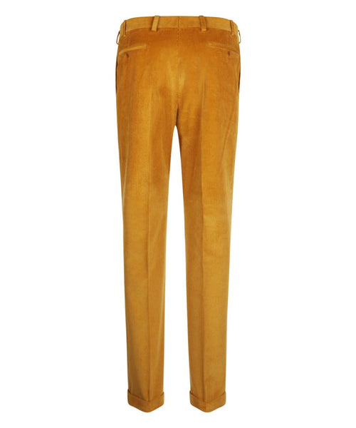 Corduroy Pantalon Brede Rib | Geel