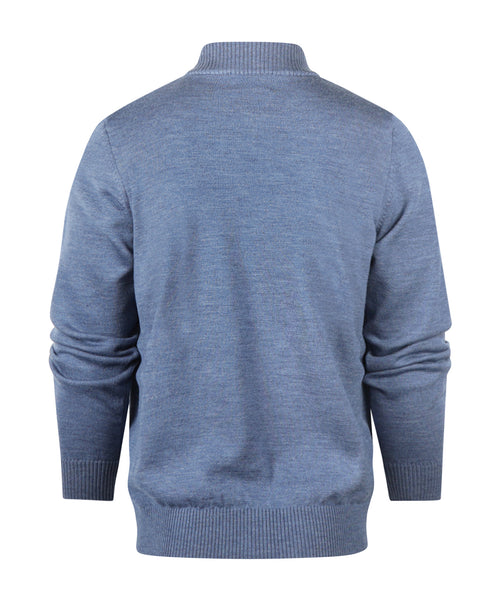 Merino Ritsvest | Bleu Mix