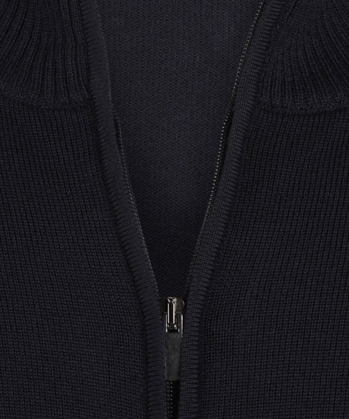 Merino Ritsvest | Navy Blauw
