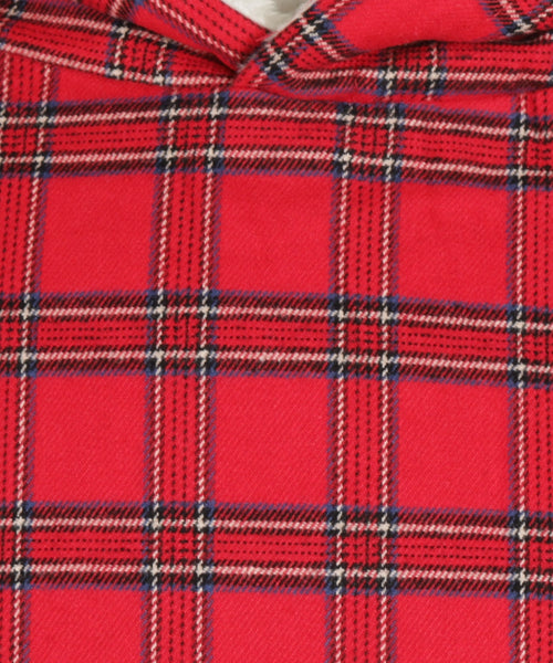 Fleece lined nightshirt | Rood