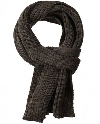 Ribbed merino sjaal | Groen