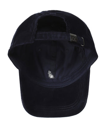 Corduroy Baseball Cap | Navy Blauw