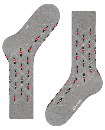 Burlington Guard Heren Sokken | Grijs