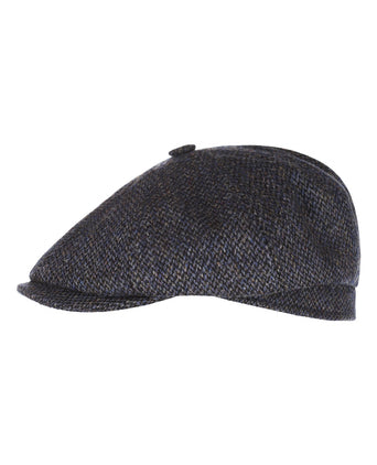 Tweed Ballon Cap | Navy Blauw