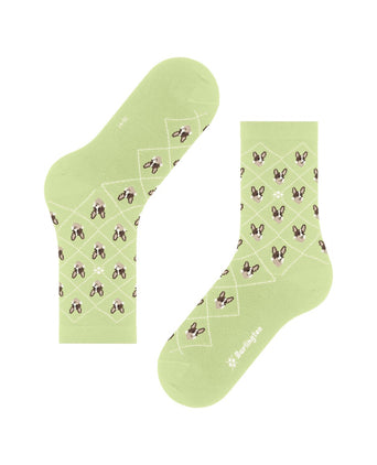 Burlington Corgi Dames Sokken | Groen