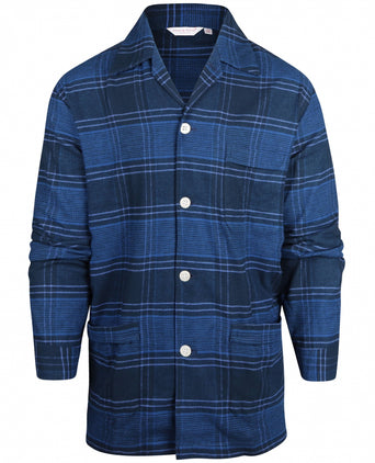 Derek Rose Flannel Pyjama Set | Blauw
