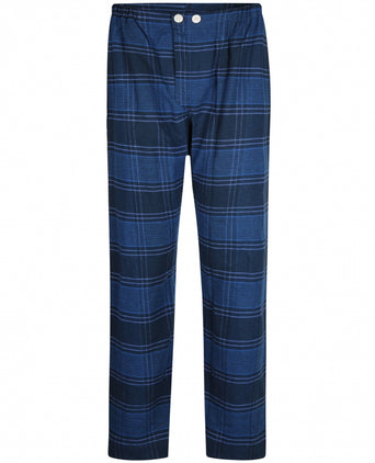 Derek Rose Flannel Pyjama Set | Blauw
