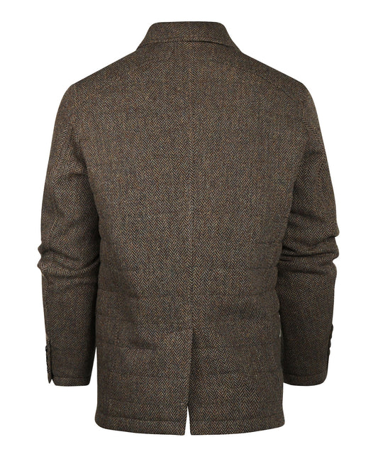 Jack Austria | Groen/Bruin melange herringbone
