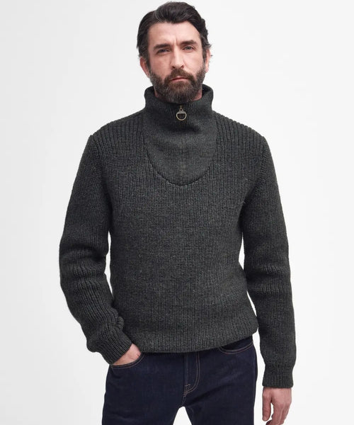 Barbour New Tyne Half Zip Jumper | Groen