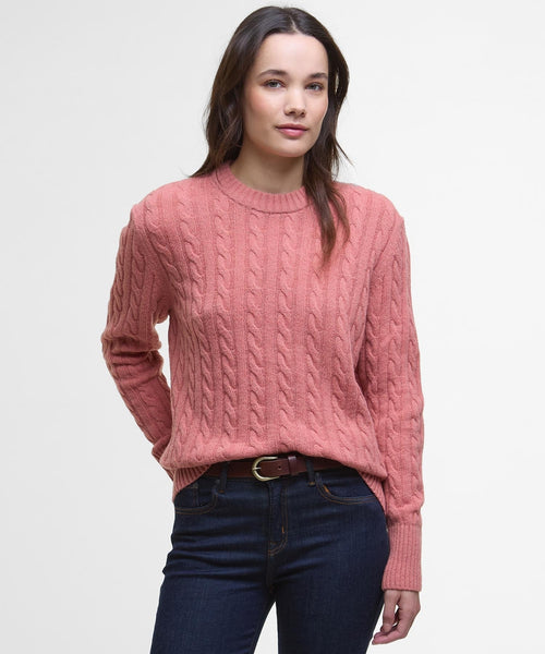 Barbour Dames Belford Knited Jumper | Roze