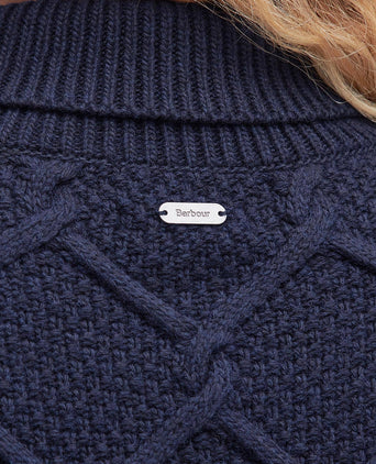 Barbour Burne Coltrui Dames | Navy Blauw