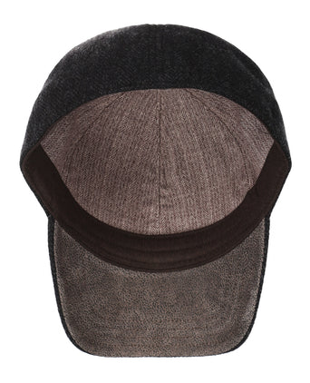 Setson Baseball Cap Herringbone | Zwart