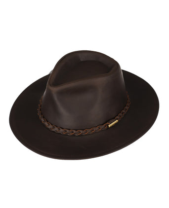Stetson Buffalo Leather Hat | Bruin