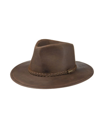 Stetson Buffalo Leather Hat | Bruin