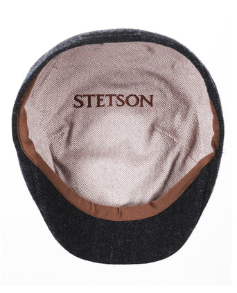 Texas Wool Herringbone | Blauw Visgraat