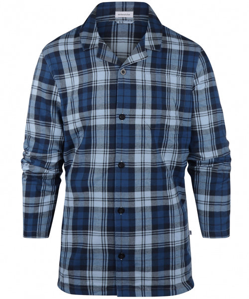 Pyjama Set Flannel | Navy Blauw
